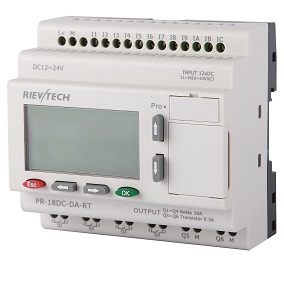 PLC PR-18DC-DA-RT(6-12ed/6ea/4sr/2st/LCD/EXP) 12-24VCC